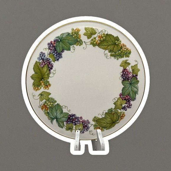 Royal Worchester Vine Harvest Cake Plate, Made in England, 11" Round - Picture 4 of 16